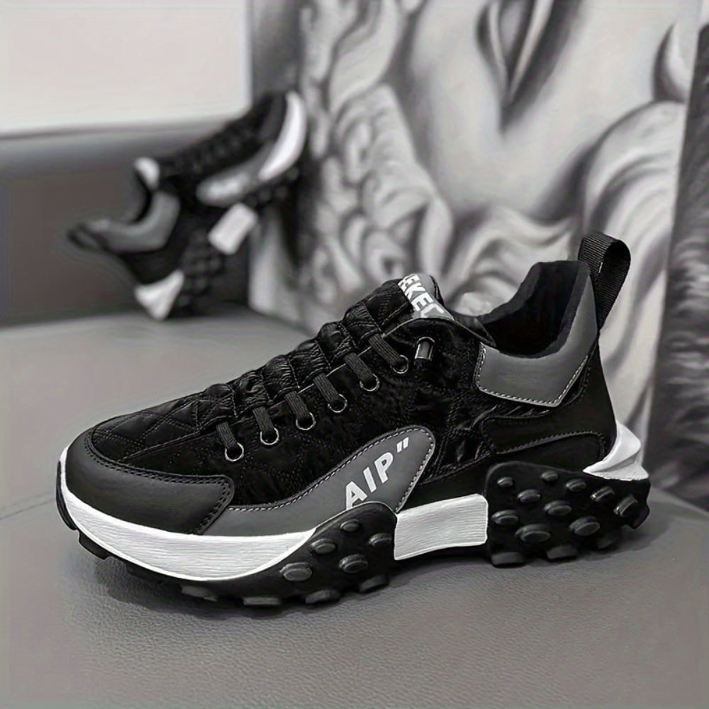 Vandafvisende skridsikre sneakers til mænd med støttende komfort til gåture