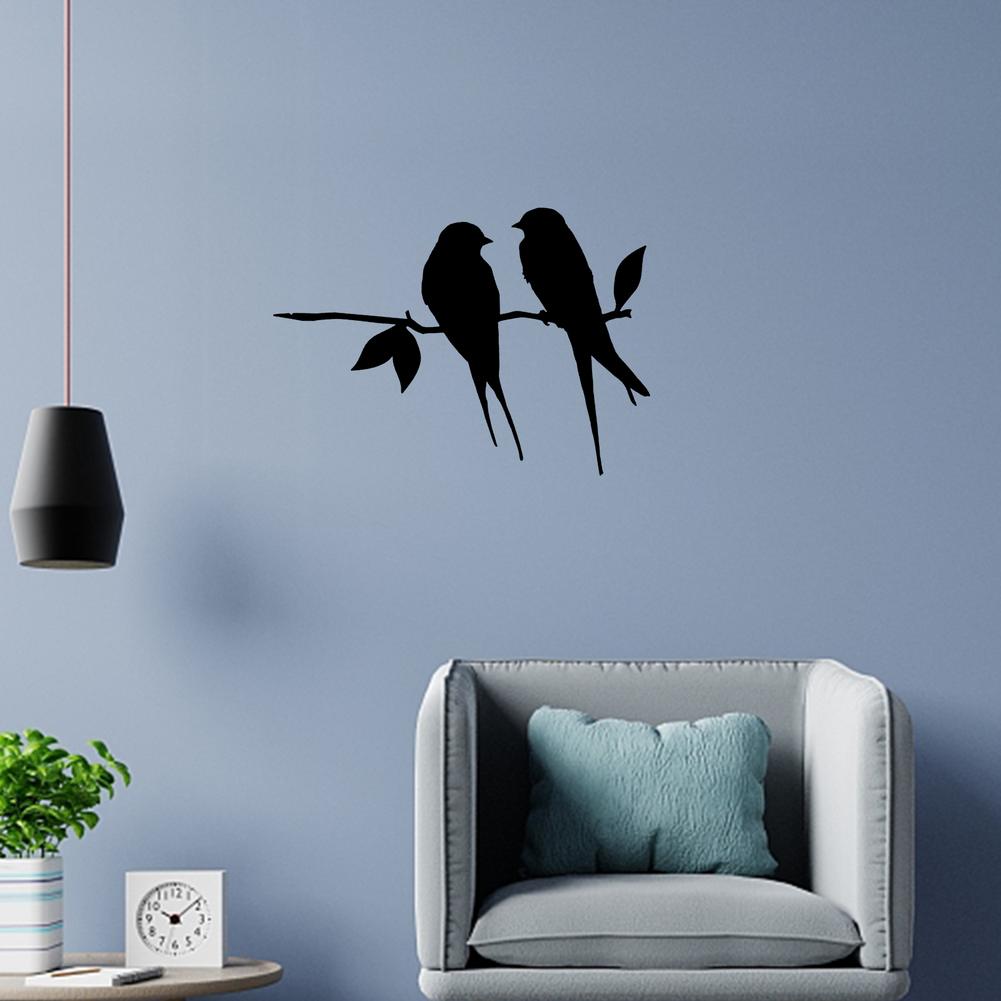 Metal Bird Silhouette Garden Decor Outdoor Yard Art Sculpture