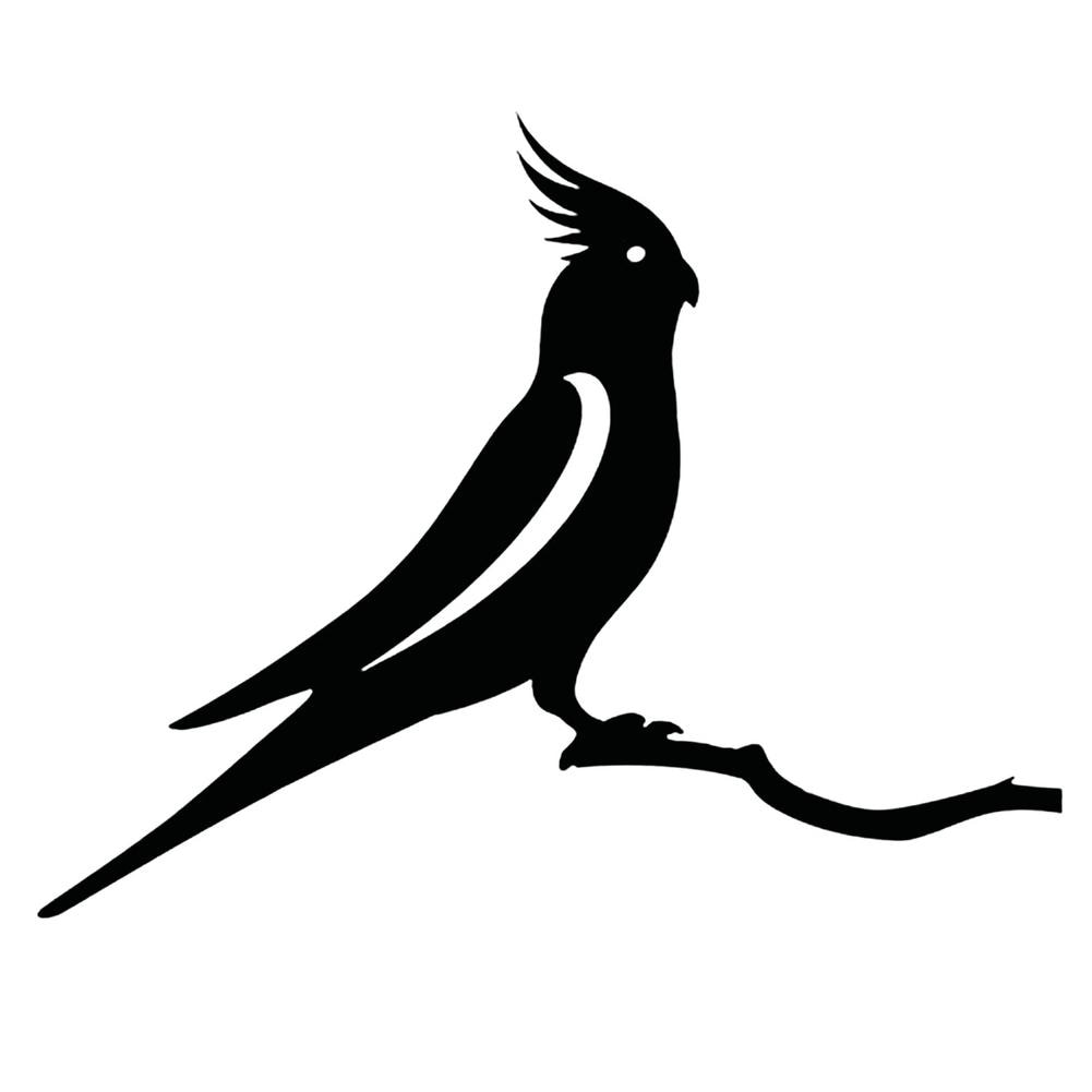 Metal Bird Silhouette Garden Decor Outdoor Yard Art Sculpture