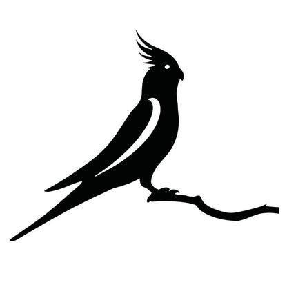 Metal Bird Silhouette Garden Decor Outdoor Yard Art Sculpture
