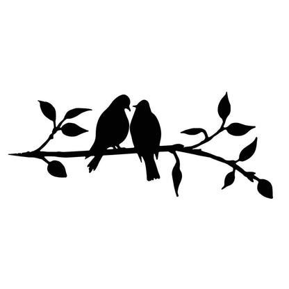 Metal Bird Silhouette Garden Decor Outdoor Yard Art Sculpture