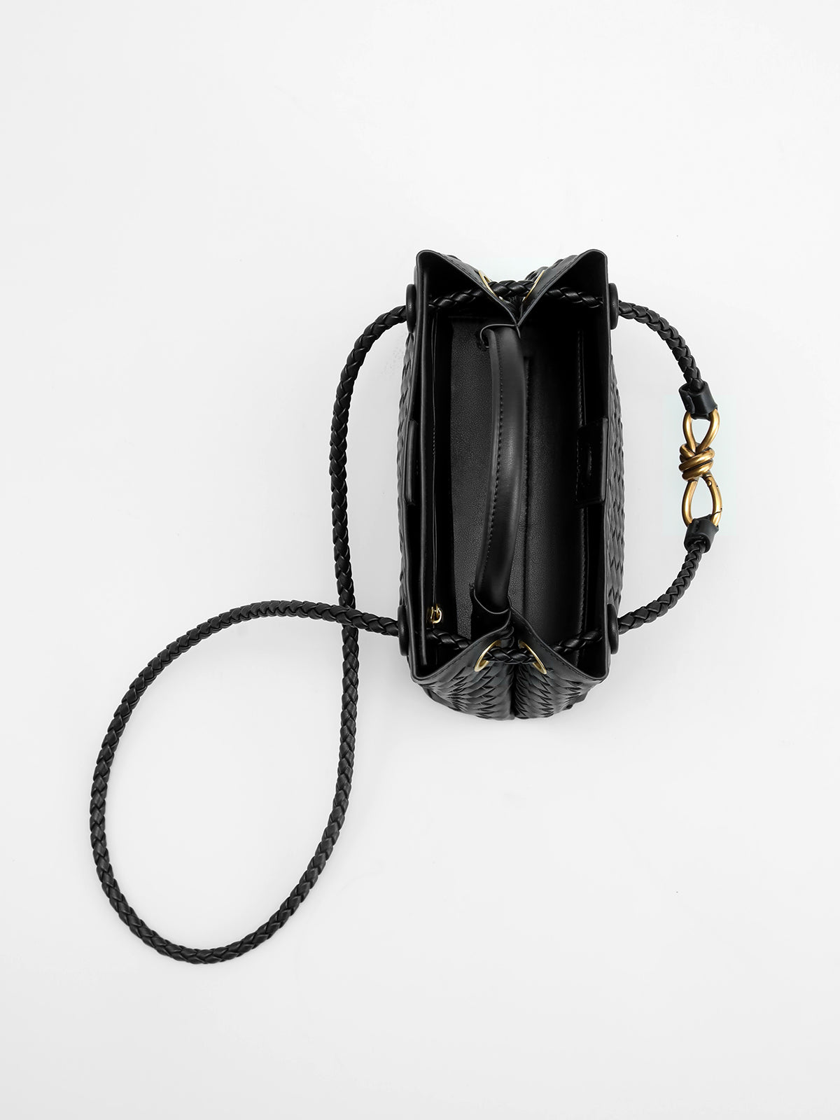 Metal Handle Tote Bag Elegant Lightweight Work Handbag