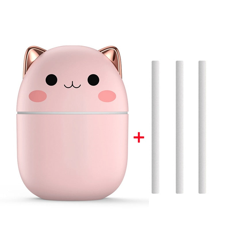 Mini Air Humidifier Night Light Portable Mist Diffuser