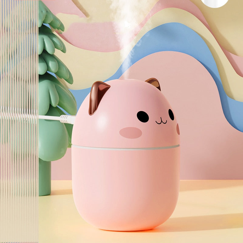 Mini Air Humidifier Night Light Portable Mist Diffuser