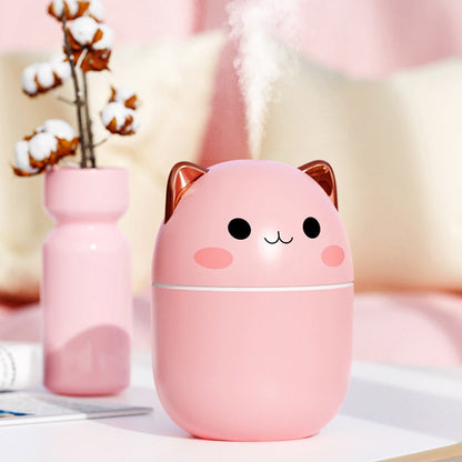 Mini Air Humidifier Night Light Portable Mist Diffuser