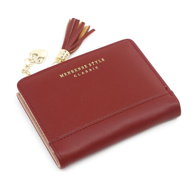 Mini Card Holder Wallet Compact PU Leather Coin Purse