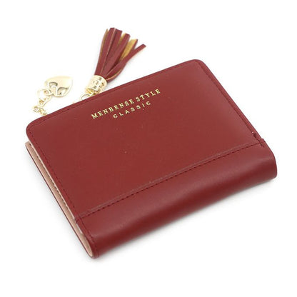 Mini Card Holder Wallet Compact PU Leather Coin Purse