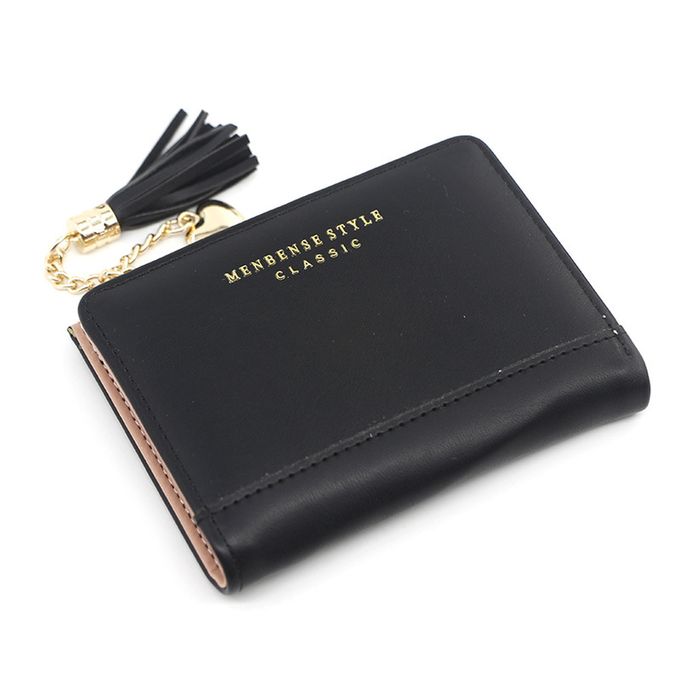 Mini Card Holder Wallet Compact PU Leather Coin Purse