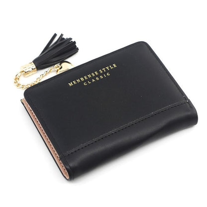 Mini Card Holder Wallet Compact PU Leather Coin Purse