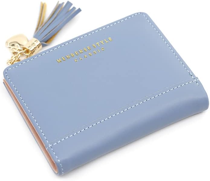 Mini Card Holder Wallet Compact PU Leather Coin Purse