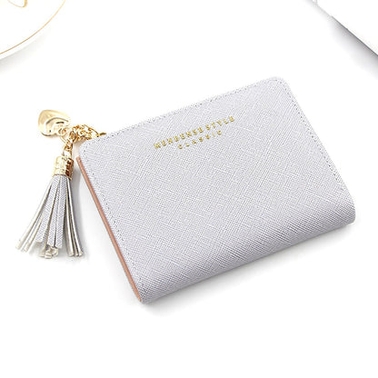 Mini Card Holder Wallet Compact PU Leather Coin Purse