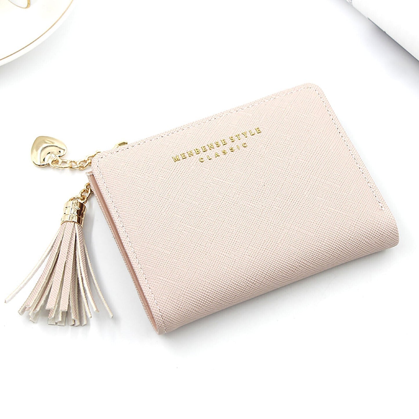 Mini Card Holder Wallet Compact PU Leather Coin Purse