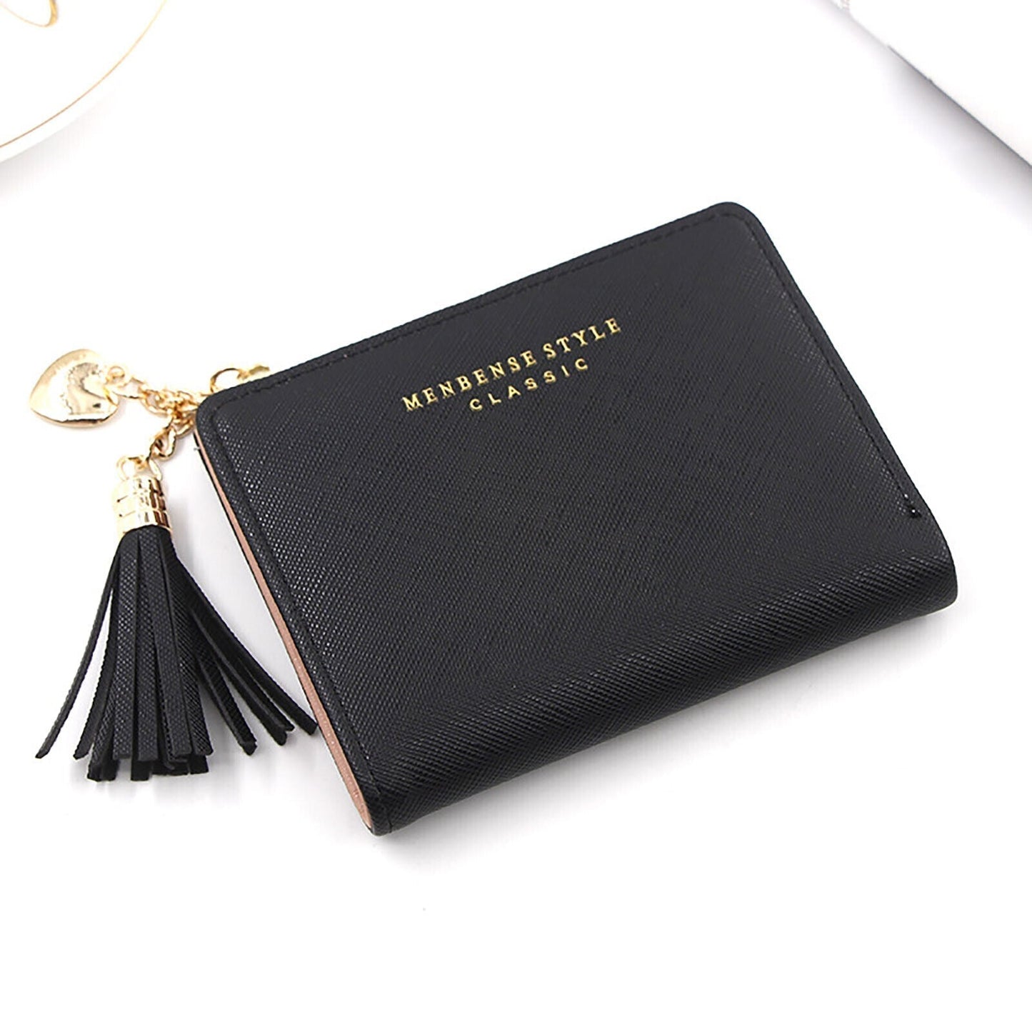 Mini Card Holder Wallet Compact PU Leather Coin Purse