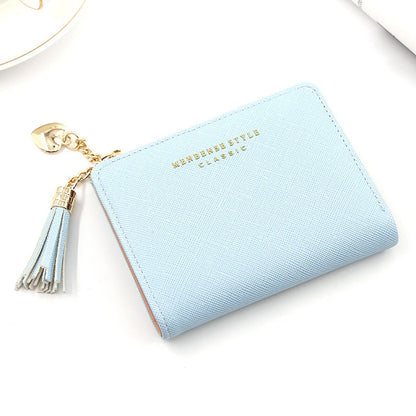 Mini Card Holder Wallet Compact PU Leather Coin Purse