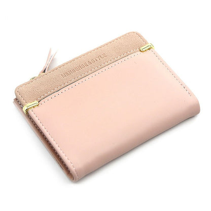Mini Card Holder Wallet Compact PU Leather Coin Purse