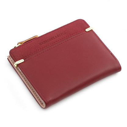 Mini Card Holder Wallet Compact PU Leather Coin Purse