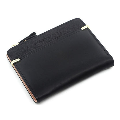 Mini Card Holder Wallet Compact PU Leather Coin Purse