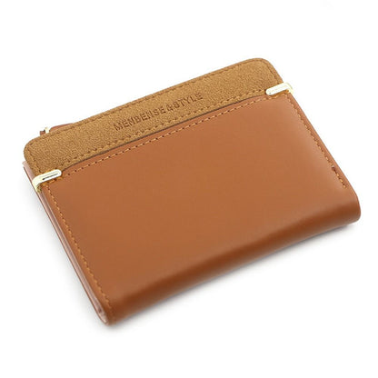 Mini Card Holder Wallet Compact PU Leather Coin Purse