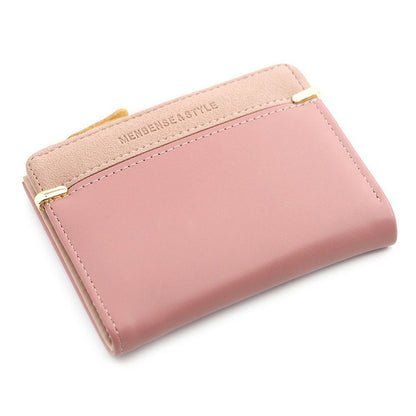 Mini Card Holder Wallet Compact PU Leather Coin Purse