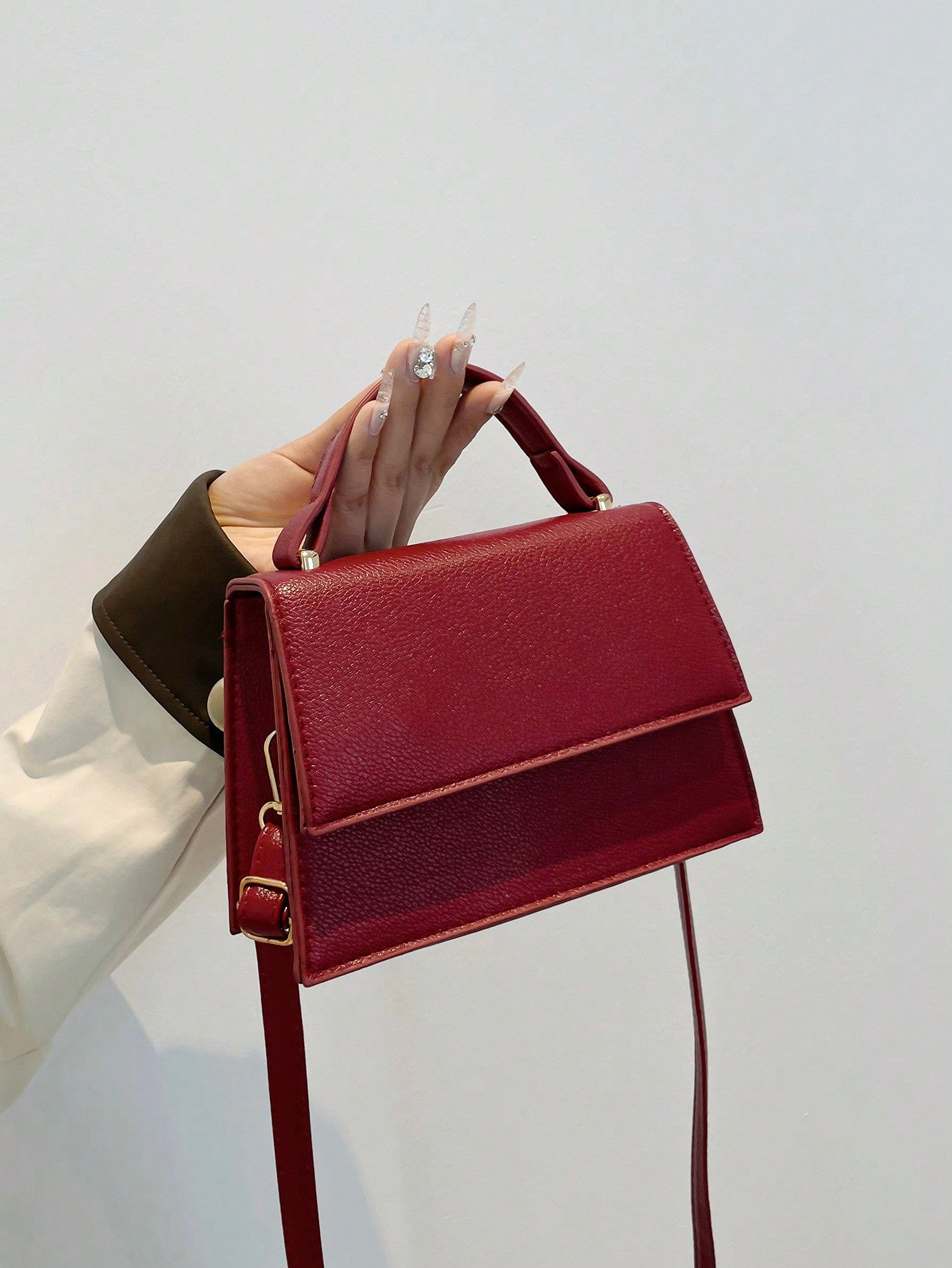 Mini Crossbody Handbag Compact Square Shoulder Bag