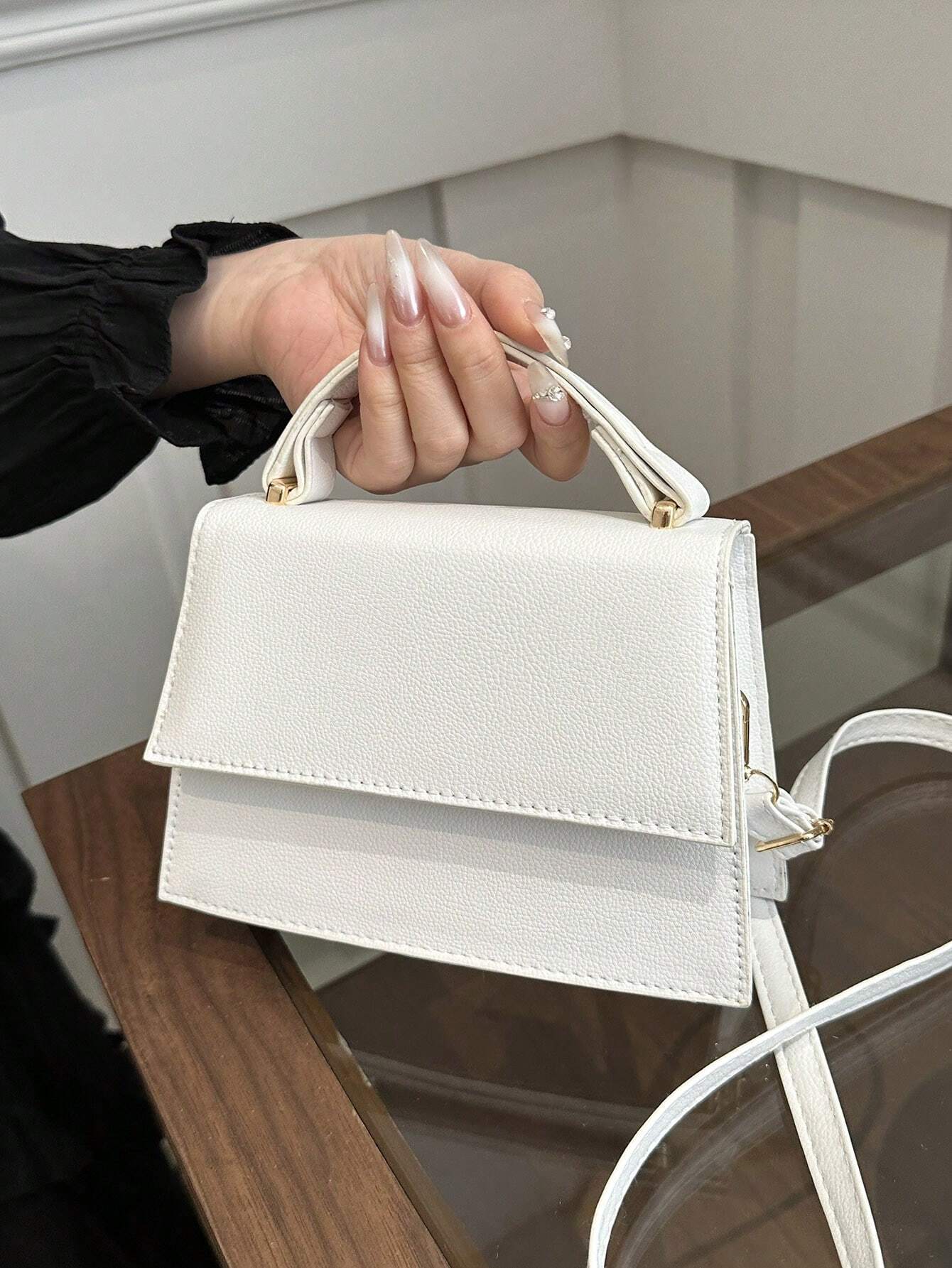 Mini Crossbody Handbag Compact Square Shoulder Bag