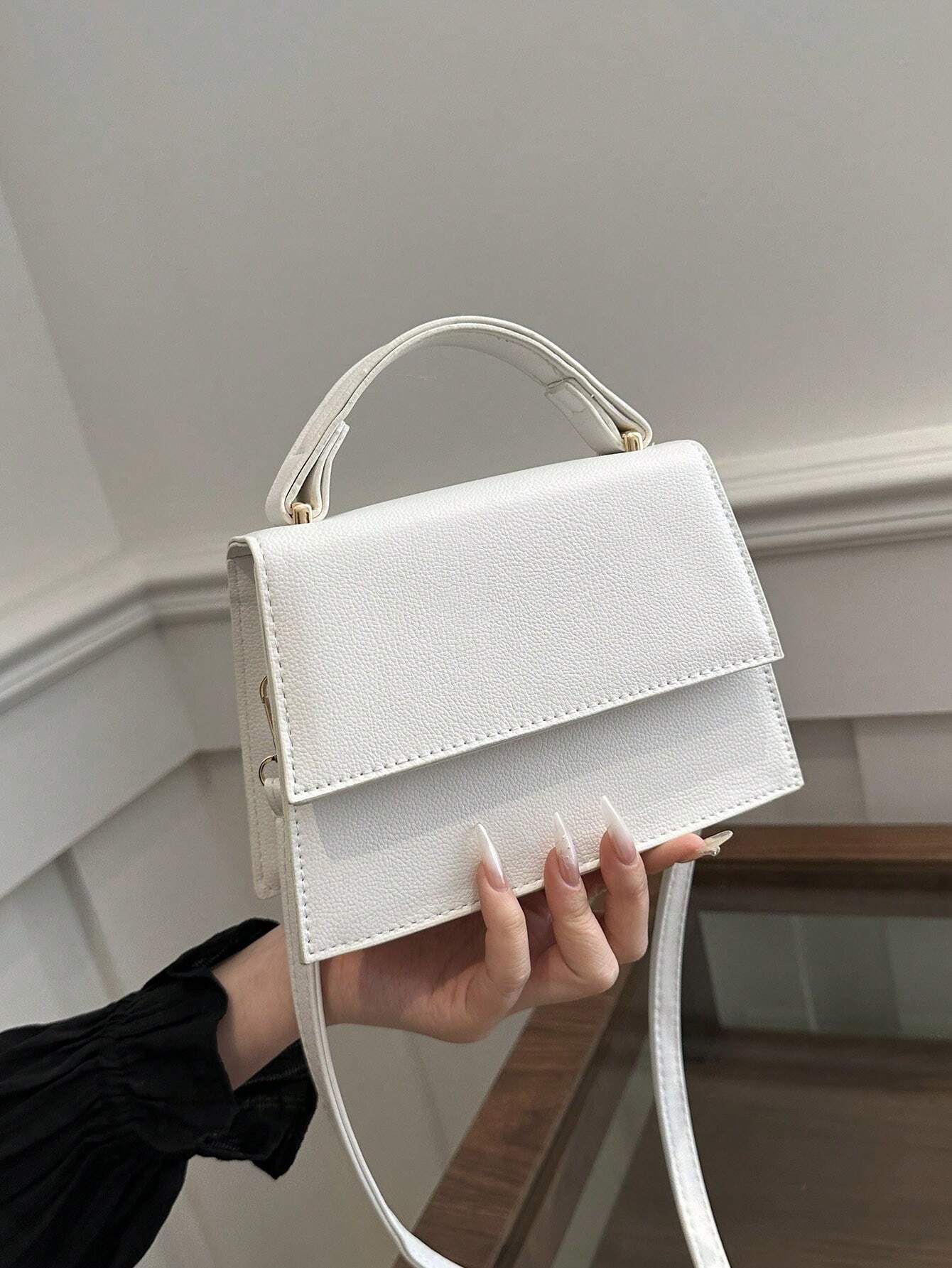 Mini Crossbody Handbag Compact Square Shoulder Bag