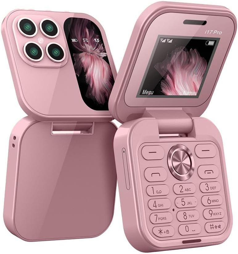 Mini Flip Phone Dual SIM Compact Mobile Phone