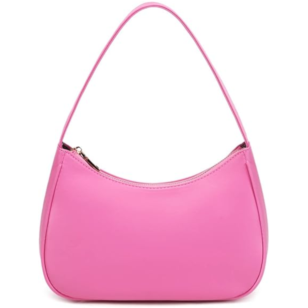 Mini Hobo Bag Zippered Compact Shoulder Handbag Lightweight Purse