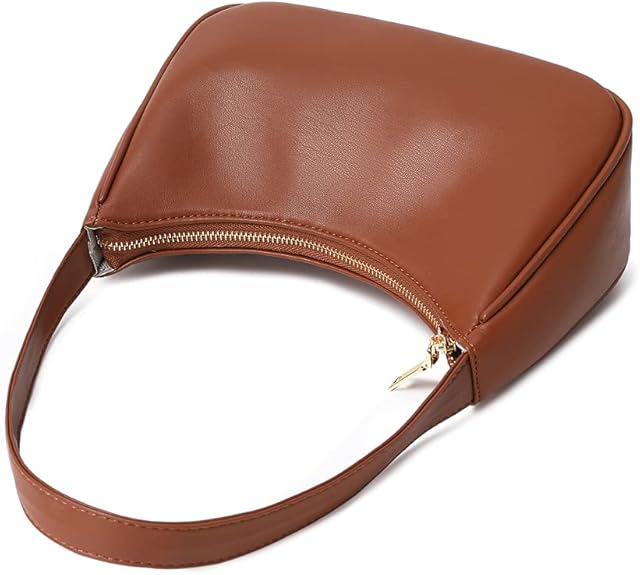 Mini Hobo Bag Zippered Compact Shoulder Handbag Lightweight Purse