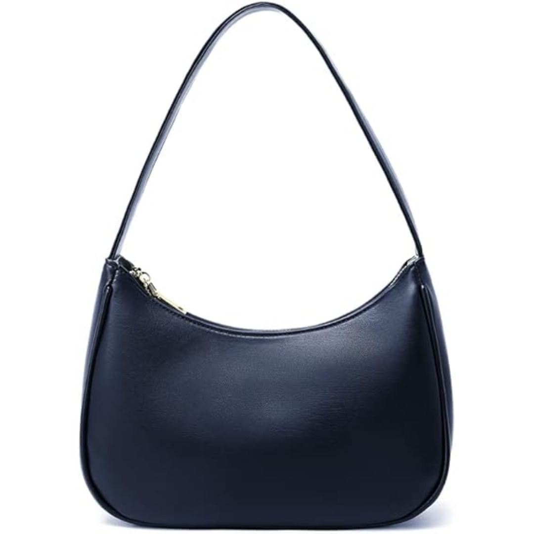 Mini Hobo Bag Zippered Compact Shoulder Handbag Lightweight Purse