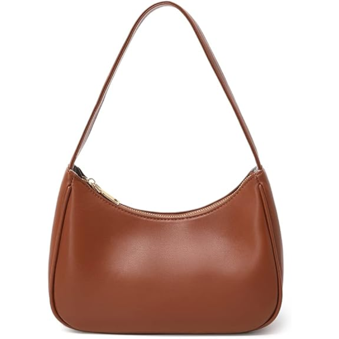 Mini Hobo Bag Zippered Compact Shoulder Handbag Lightweight Purse