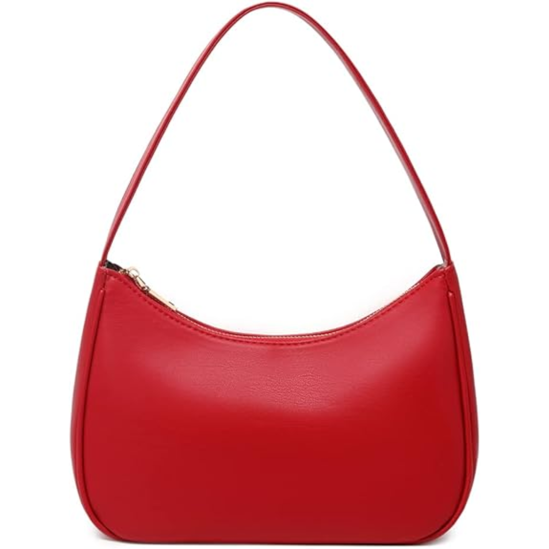 Mini Hobo Bag Zippered Compact Shoulder Handbag Lightweight Purse