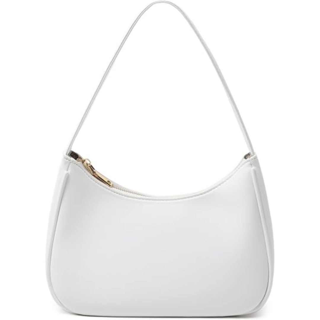 Mini Hobo Bag Zippered Compact Shoulder Handbag Lightweight Purse
