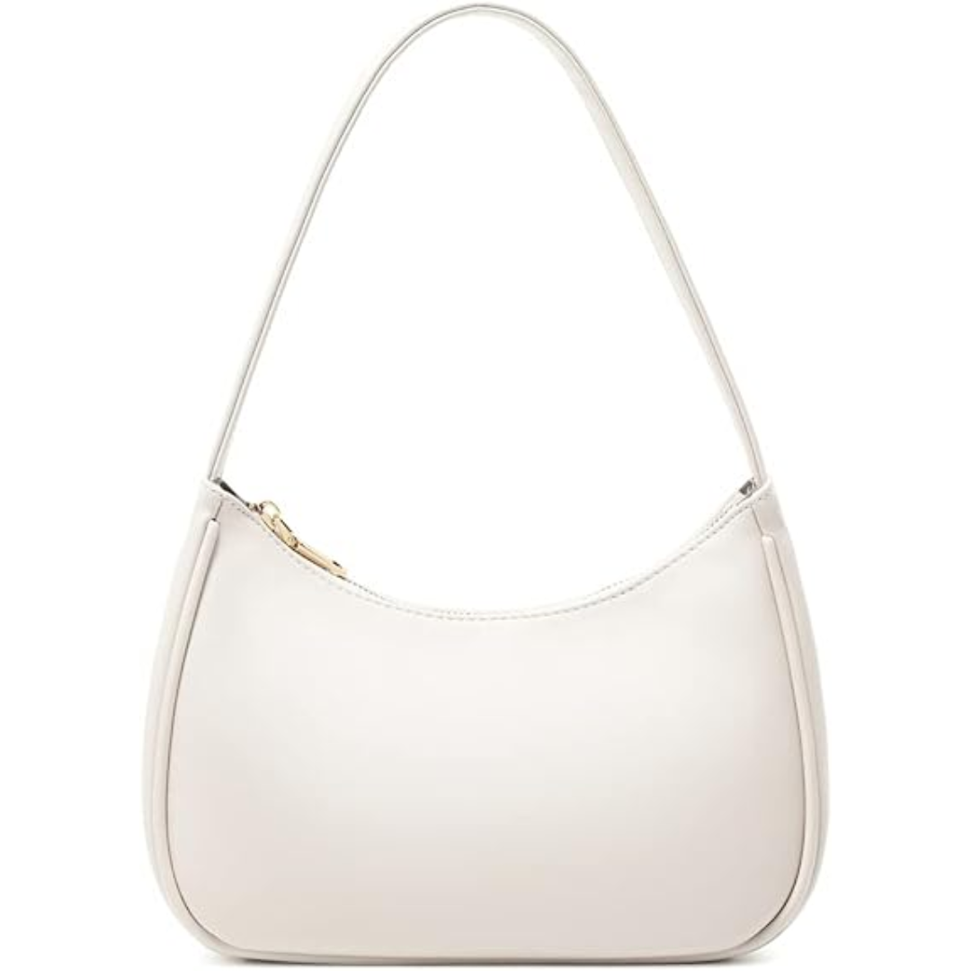 Mini Hobo Bag Zippered Compact Shoulder Handbag Lightweight Purse