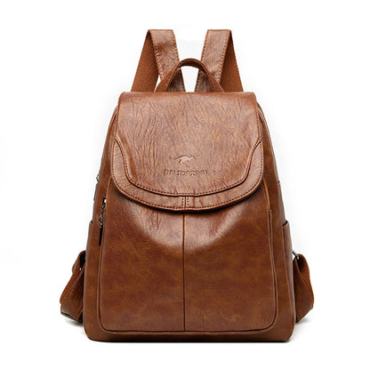 Mini Leather Backpack Womens Anti Theft Travel Bag