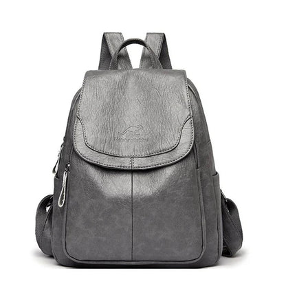 Mini Leather Backpack Womens Anti Theft Travel Bag