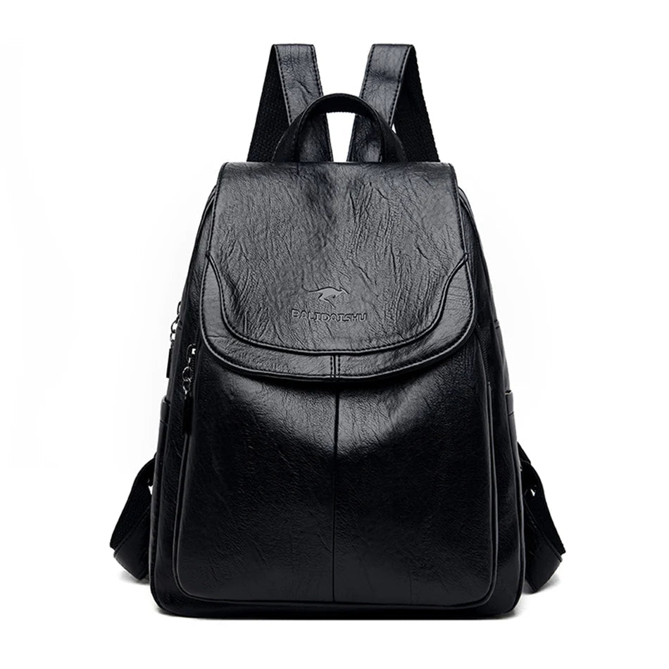 Mini Leather Backpack Womens Anti Theft Travel Bag