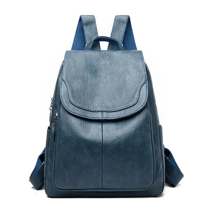 Mini Leather Backpack Womens Anti Theft Travel Bag