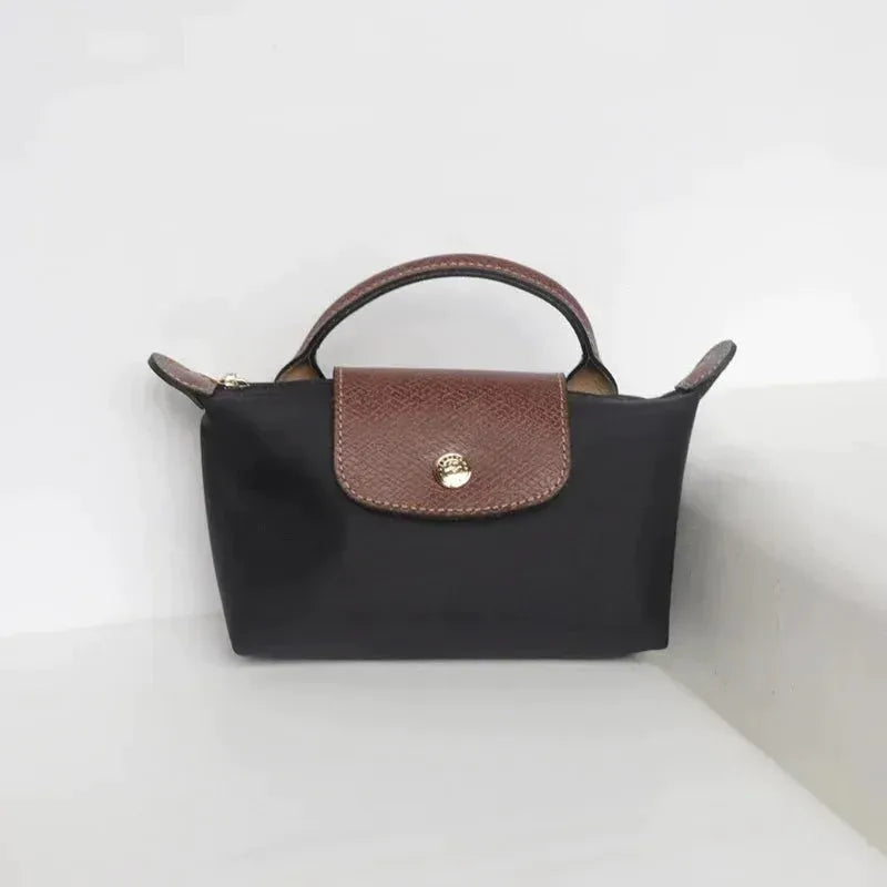 Mini Leather Shoulder Bag Compact Crossbody Handbag Womens Purse