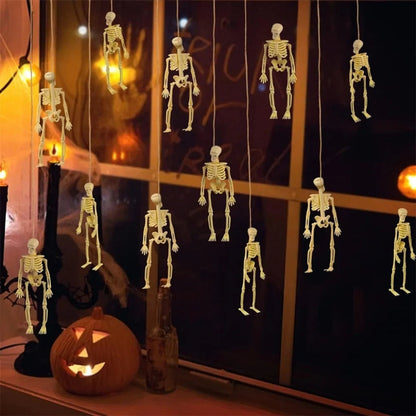 Mini Skeleton Figures Halloween Party Table Decor Set