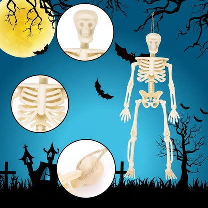 Mini Skeleton Figures Halloween Party Table Decor Set