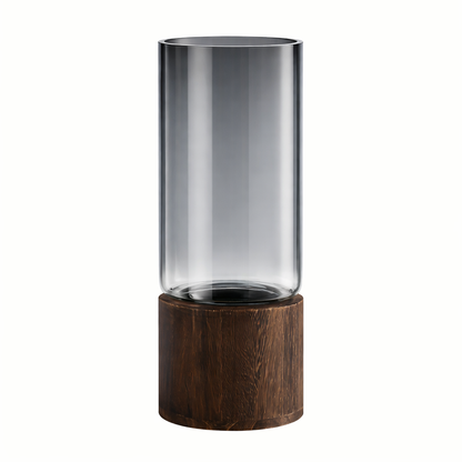 Minimalist Glass Vase Decorative Cylinder Flower Centerpiece