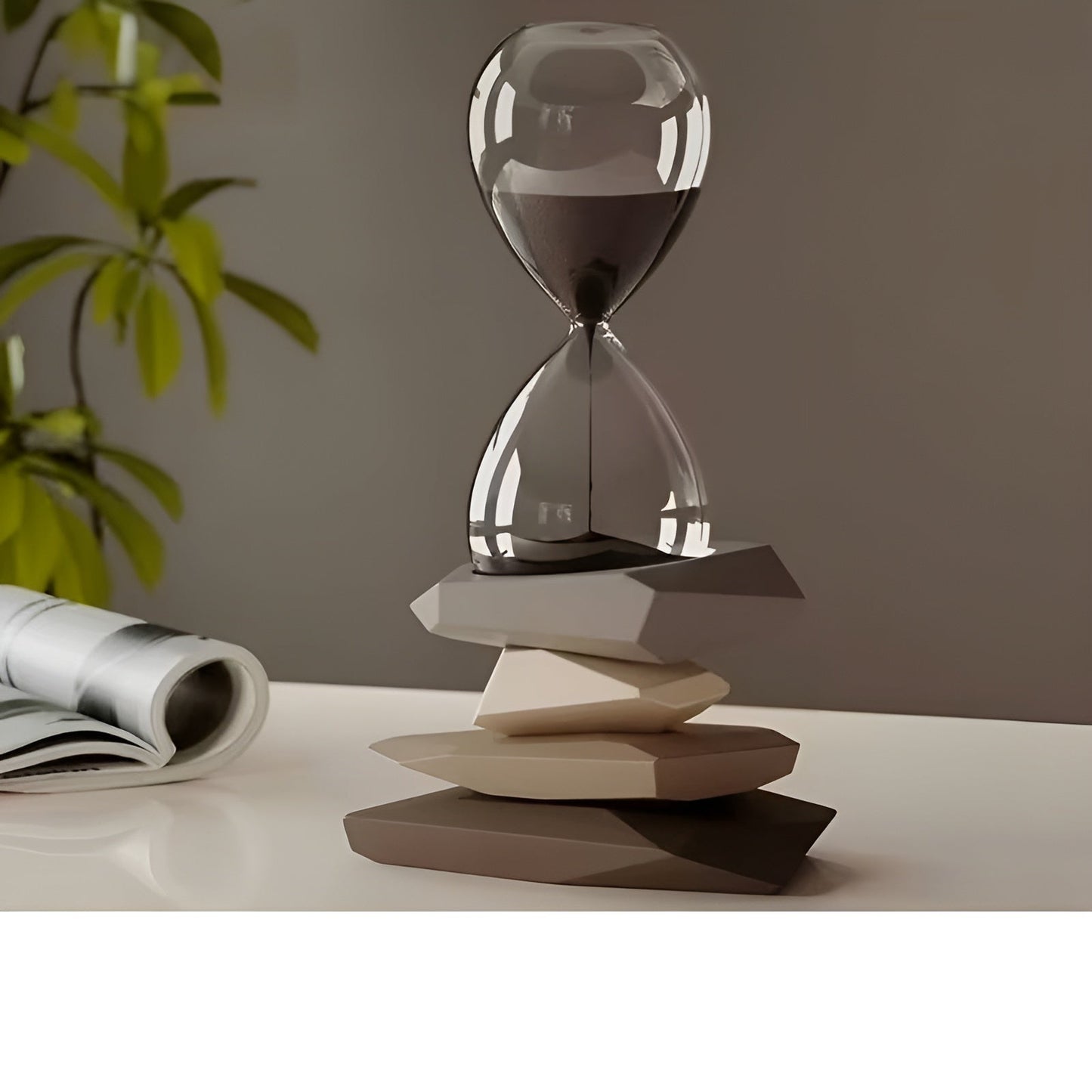Minimalist Hourglass Sand Timer Decorative Desk Ornament