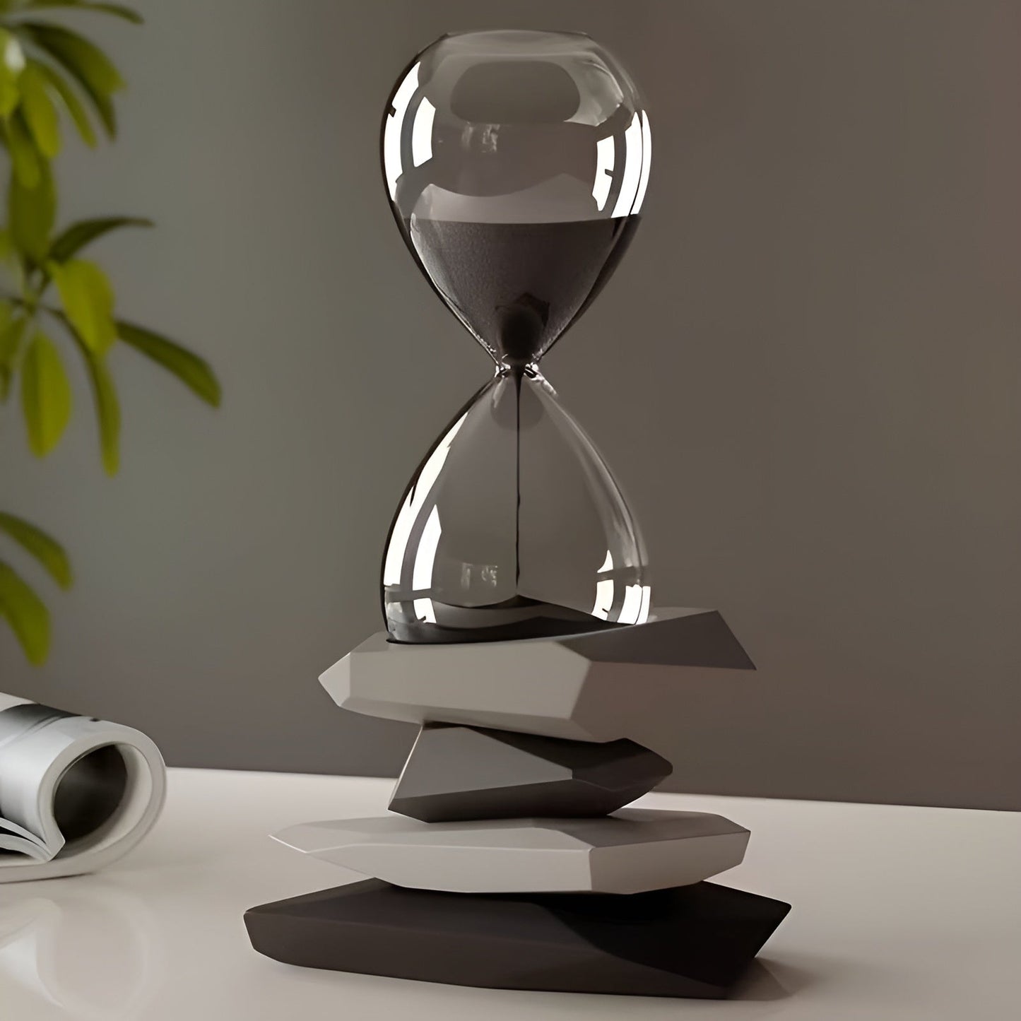 Minimalist Hourglass Sand Timer Decorative Desk Ornament
