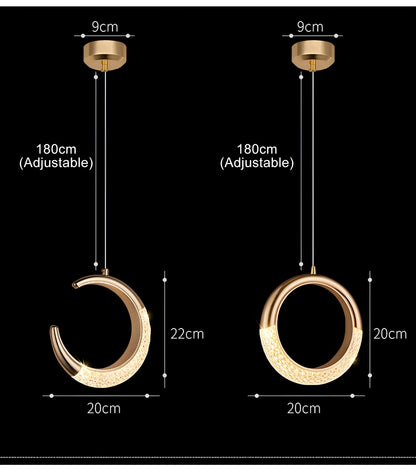 Minimalist LED Pendant Light Modern Interior Ceiling Lighting