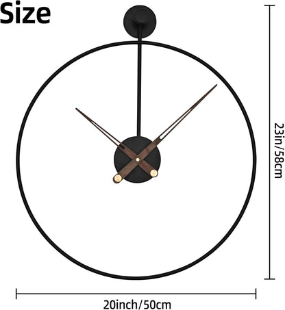 Minimalist Silent Wall Clock Modern 16 Inch Clock