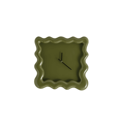 Modern Biscuit Wall Clock Silent Quartz Decorative Cream Kitchen Living Room