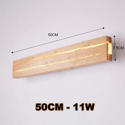 Modern Crack Wall Lamp Wooden LED Ambient Wall Light