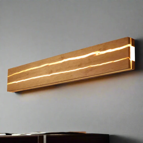 Modern Crack Wall Lamp Wooden LED Ambient Wall Light