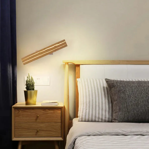 Modern Crack Wall Lamp Wooden LED Ambient Wall Light